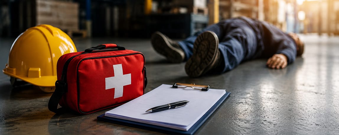 wypadek przy pracy - jak postępować